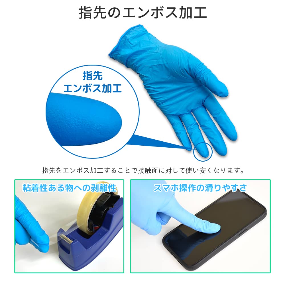 Amazon.co.jp: MEDIK ニトリル手袋 使い捨てニトリルグローブ 100枚×10